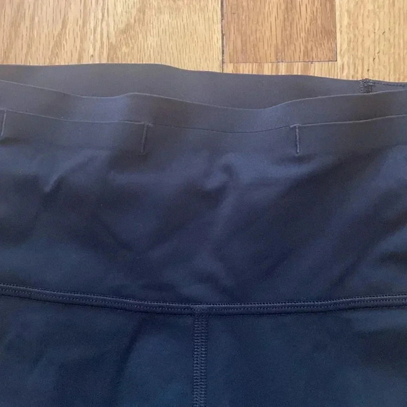 Lululemon leggings reflector stripe sz 6 new design cinch waist black and blue - Picture 3 of 8